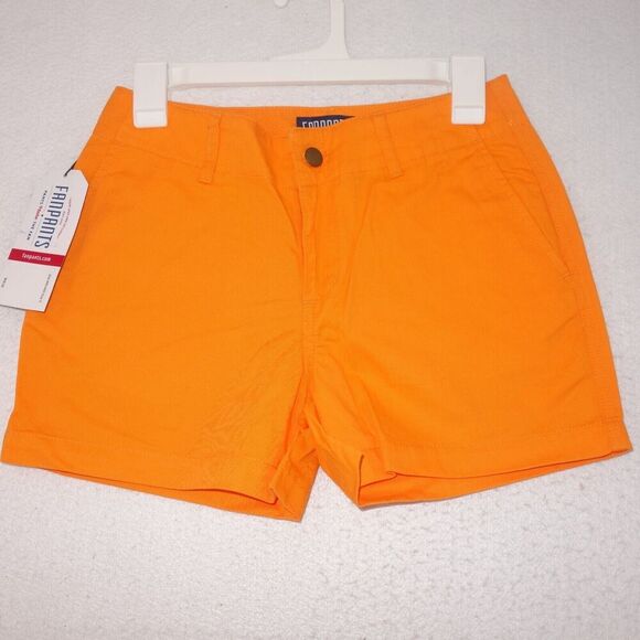NEW FanPants Orange Tennessee Clemson Shorts Women's 0 - Picture 1 of 5